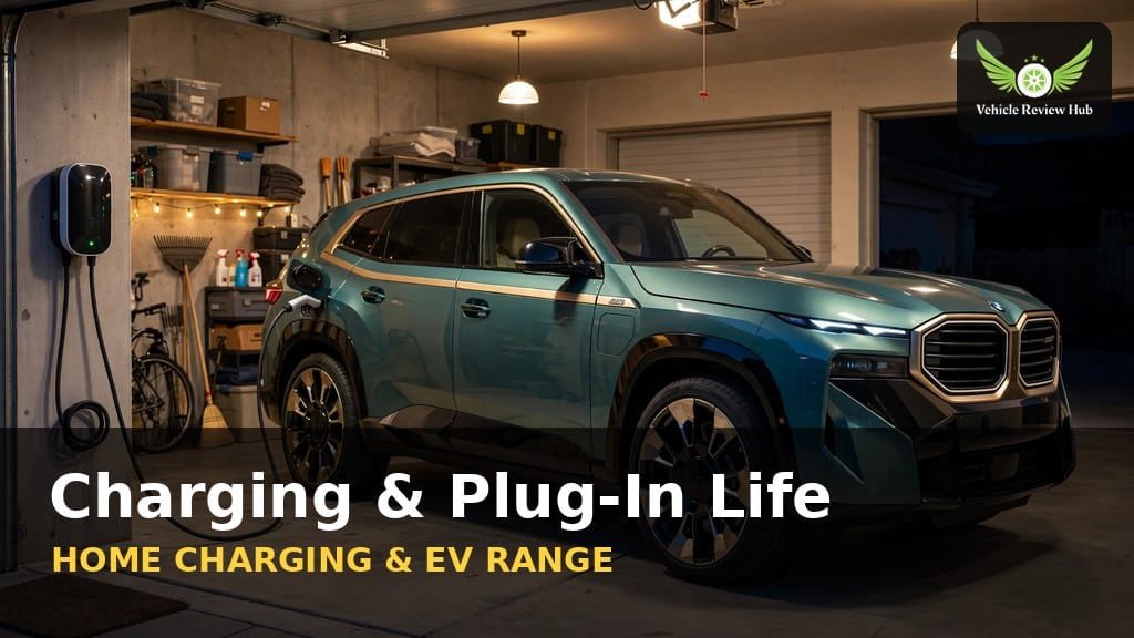 BMW XM charging plug-in hybrid home charging
