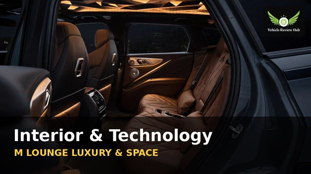 BMW XM interior technology M Lounge cabin