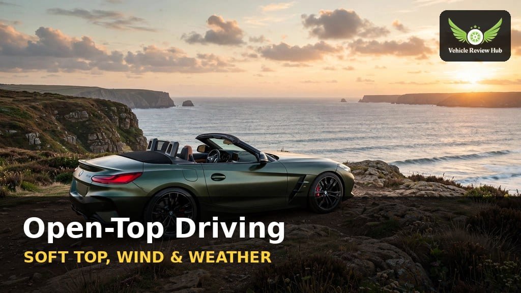 BMW Z4 Roadster open top driving soft top