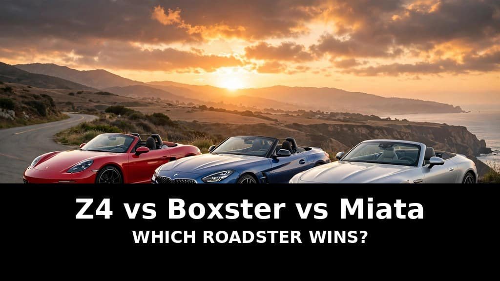 BMW Z4 Roadster vs Porsche 718 Boxster vs Mazda MX-5 Miata