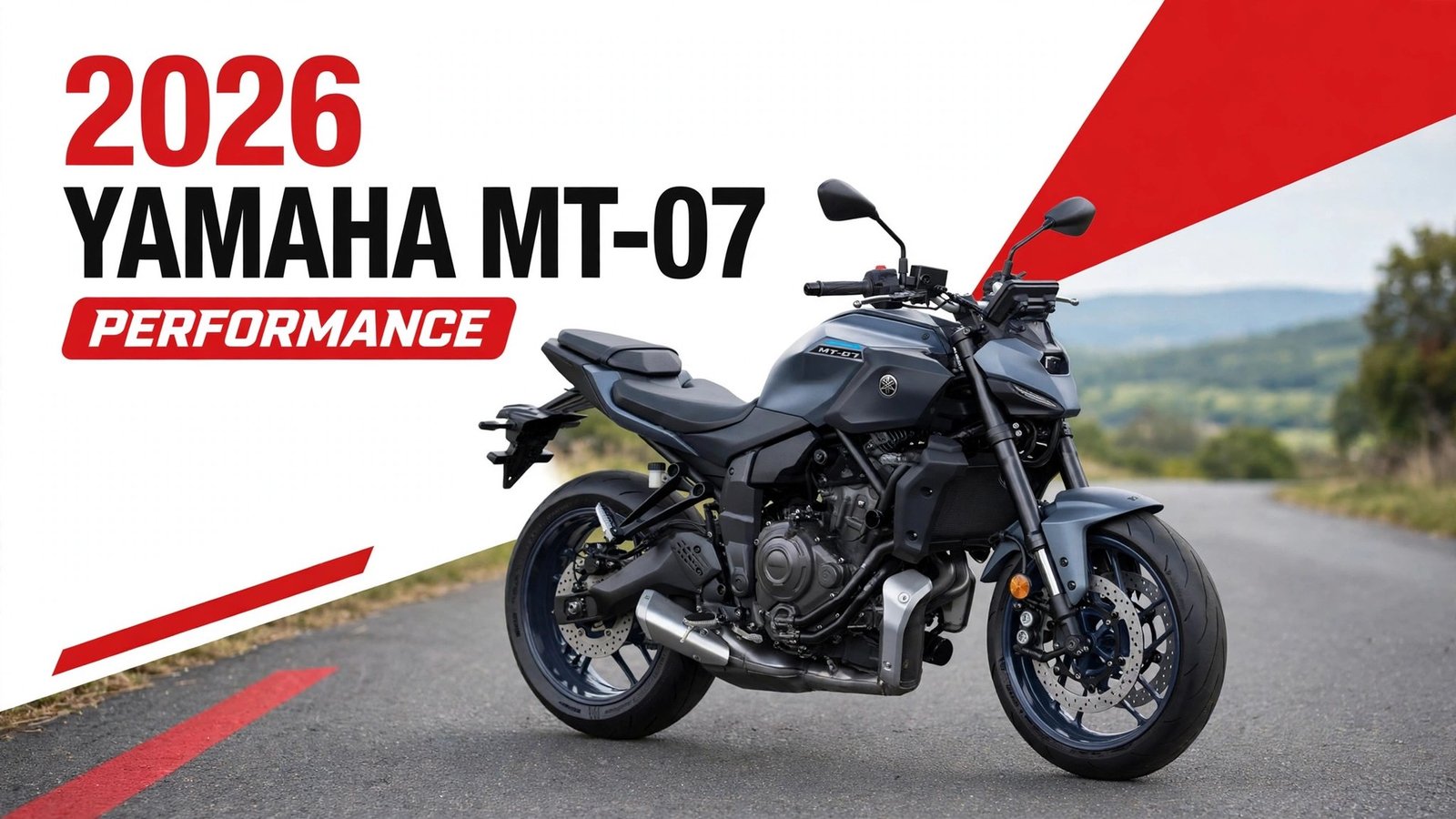 Yamaha MT-07 performance guide cover graphic with red and white design