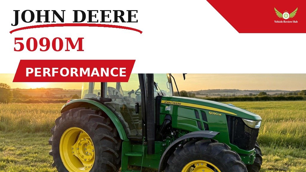 John Deere 5090M Performance featured banner with a green tractor