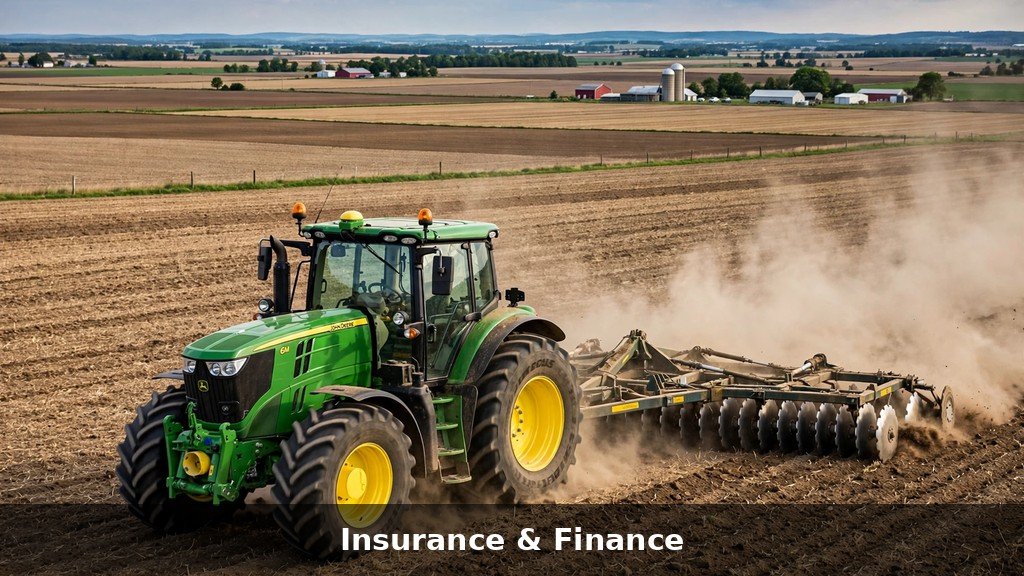John Deere 6M tractor doing tillage work in a field