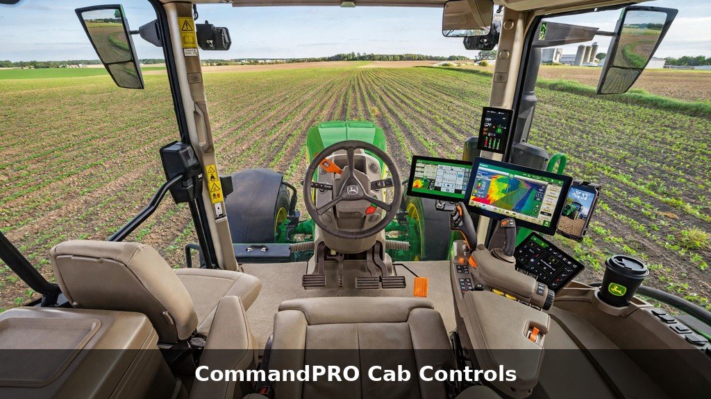 John Deere 6R CommandPRO cab controls