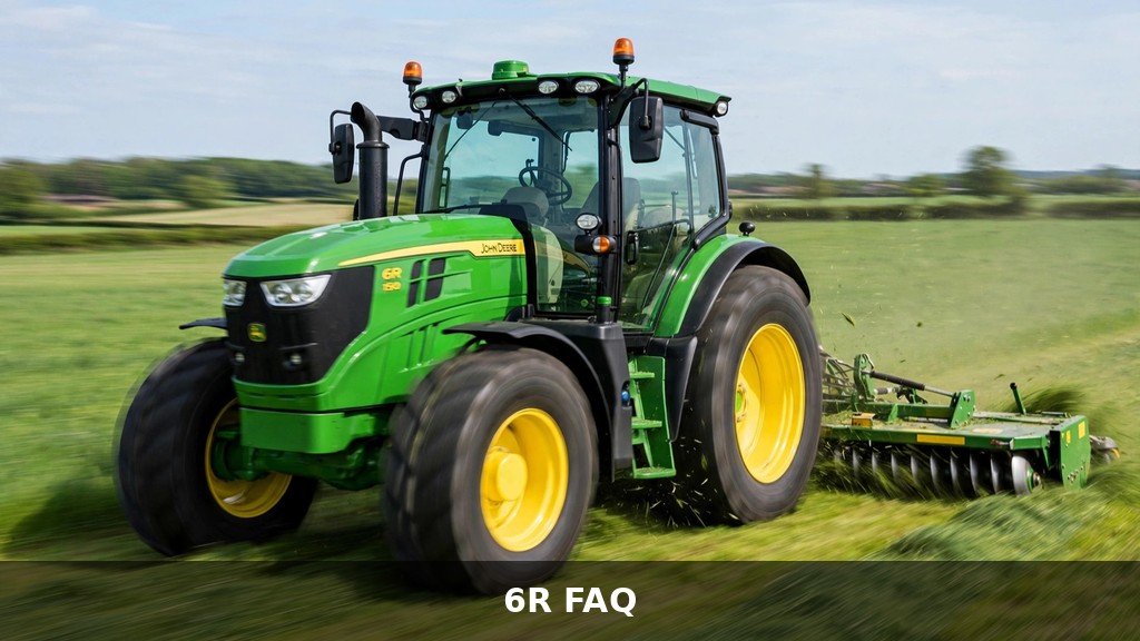 John Deere 6R tractor in the field