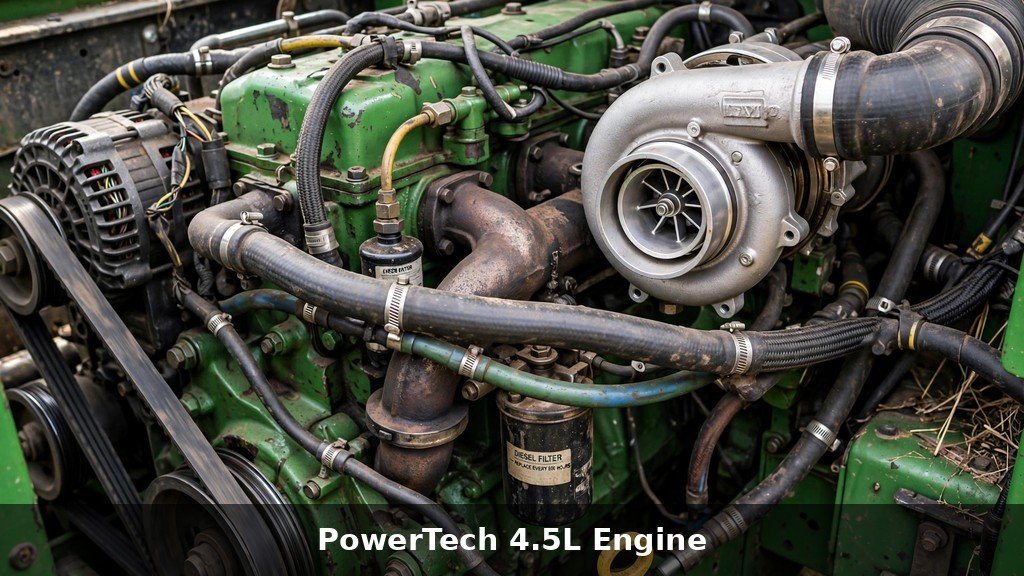 John Deere PowerTech 4.5L diesel engine in the 6110M