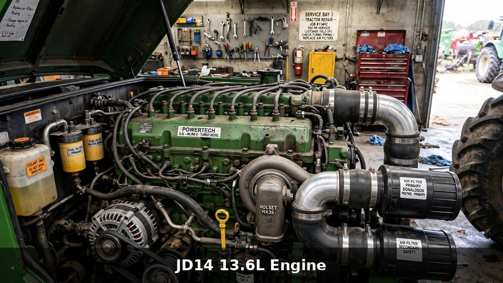 John Deere 9R Series JD14 13.6 liter engine