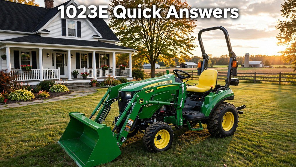 John Deere 1023E frequently asked questions quick answers