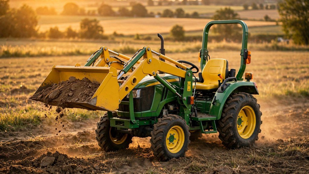 John Deere 3046R working in a field at golden hour, ownership essentials