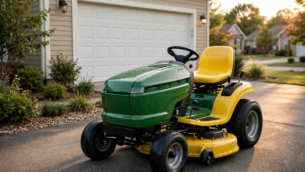 Clean used John Deere 100 Series lawn tractor ready for resale - Vehicle Review Hub