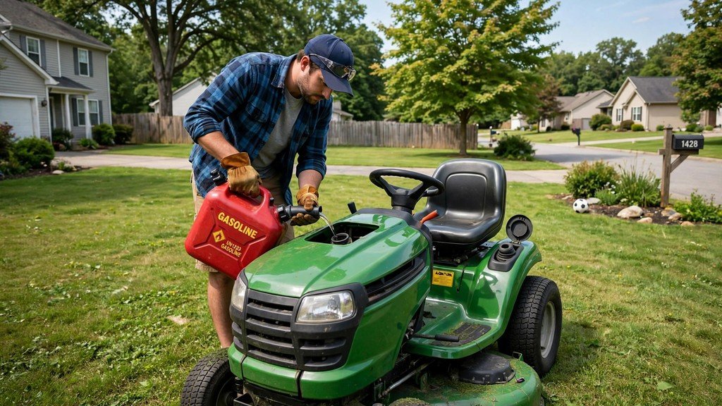 John Deere 100 Series performance fuel tank and runtime on a lawn tractor - Vehicle Review Hub