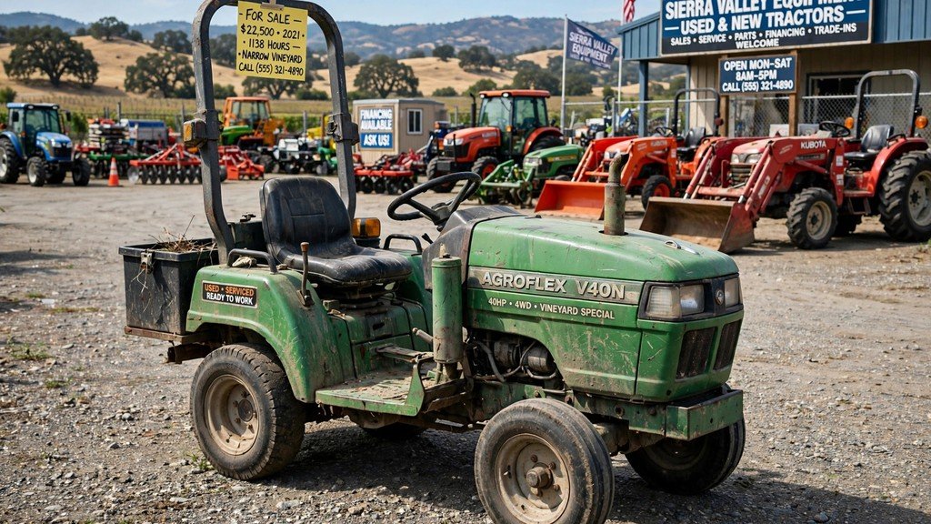 Used John Deere 5GV Series tractor at a dealer lot, resale value - Vehicle Review Hub