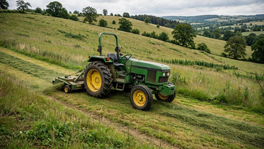 John Deere 6400 hillside mowing and traction - Vehicle Review Hub