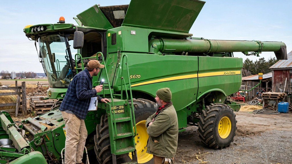 John Deere 9560 combine maintenance - used machine inspection - Vehicle Review Hub