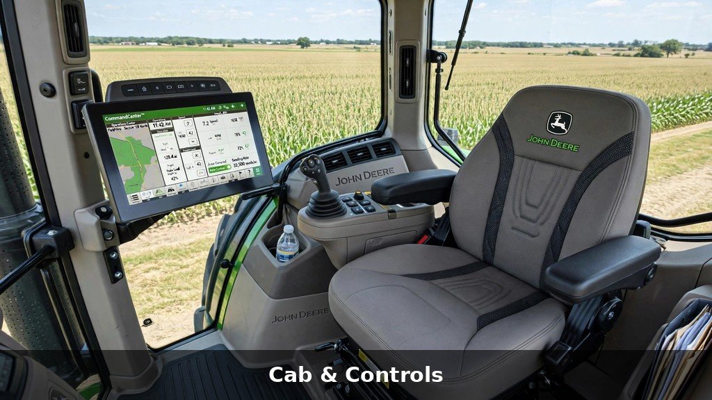 John Deere 9620RX performance cab comfort and CommandCenter controls - Vehicle Review Hub