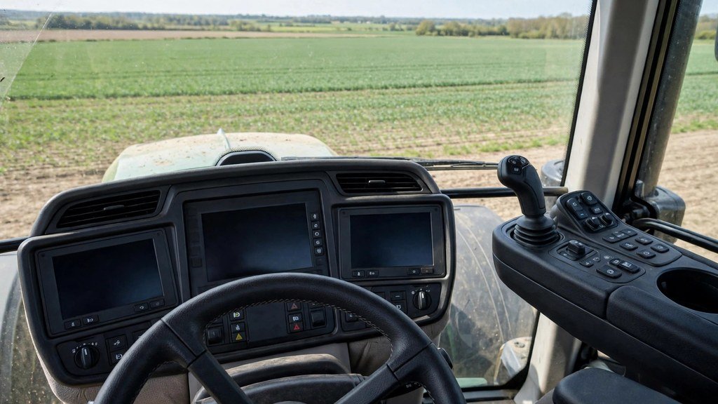 View from the cab of a John Deere 9630 - Vehicle Review Hub