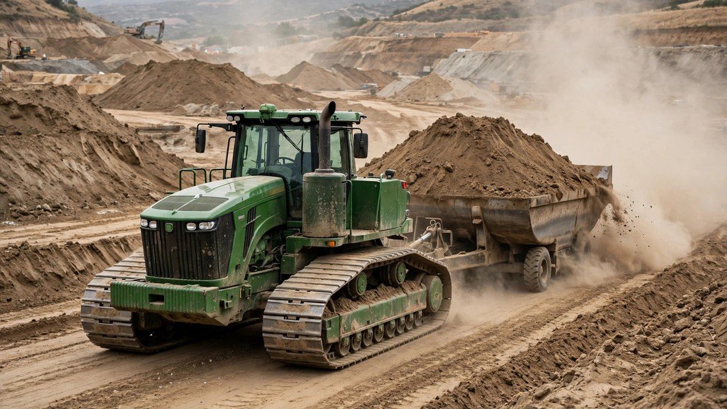 John Deere Scraper-Special Tractors performance on an earthmoving jobsite - Vehicle Review Hub
