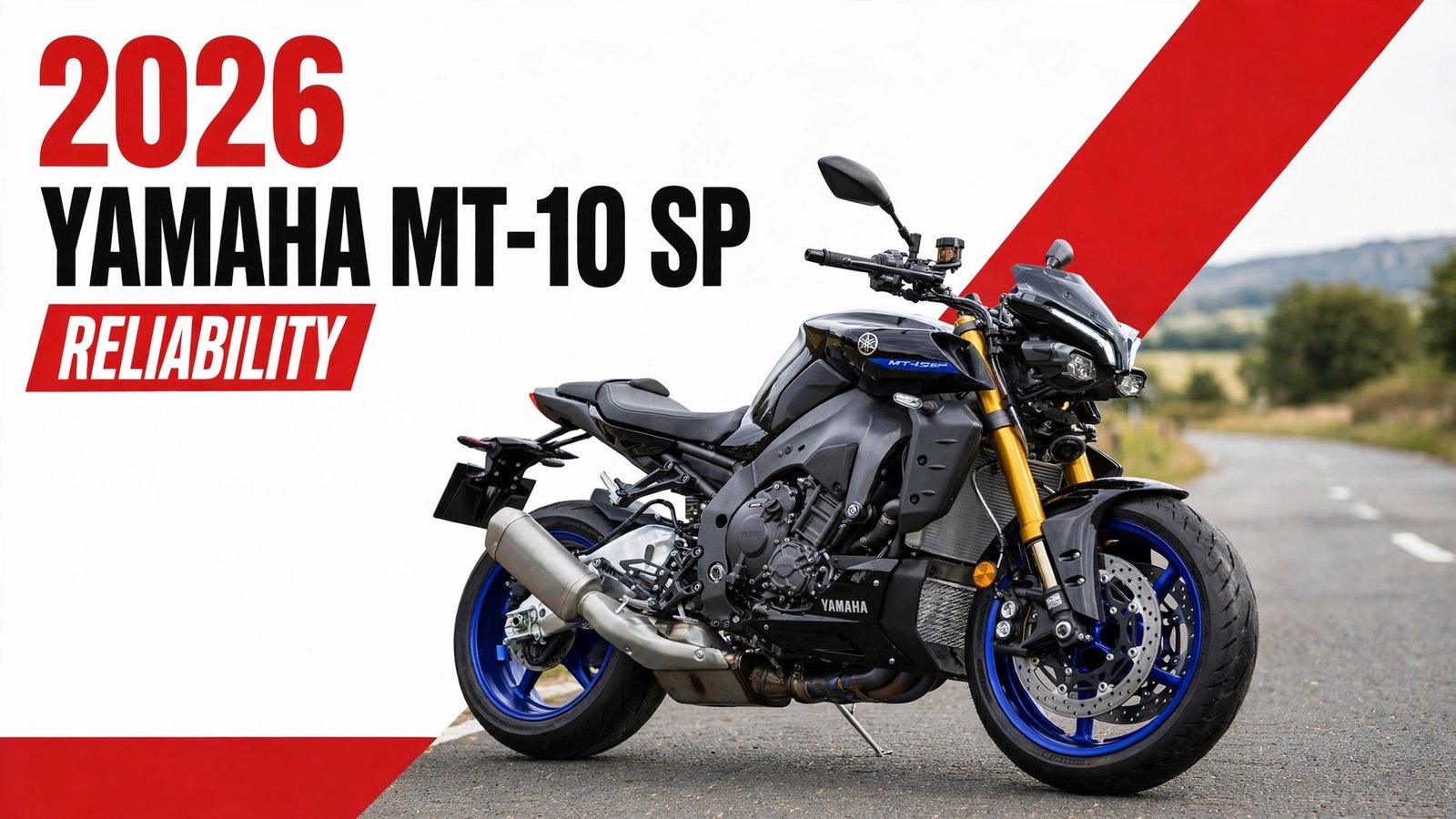 2026 Yamaha MT-10 SP parked on a suburban road reliability
