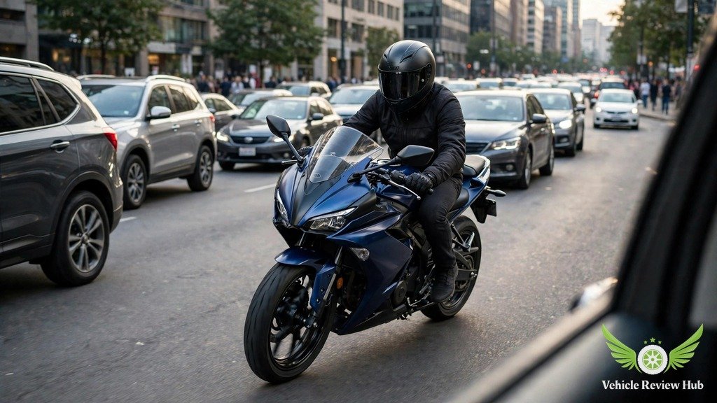 Yamaha YZF-R125 city and highway riding
