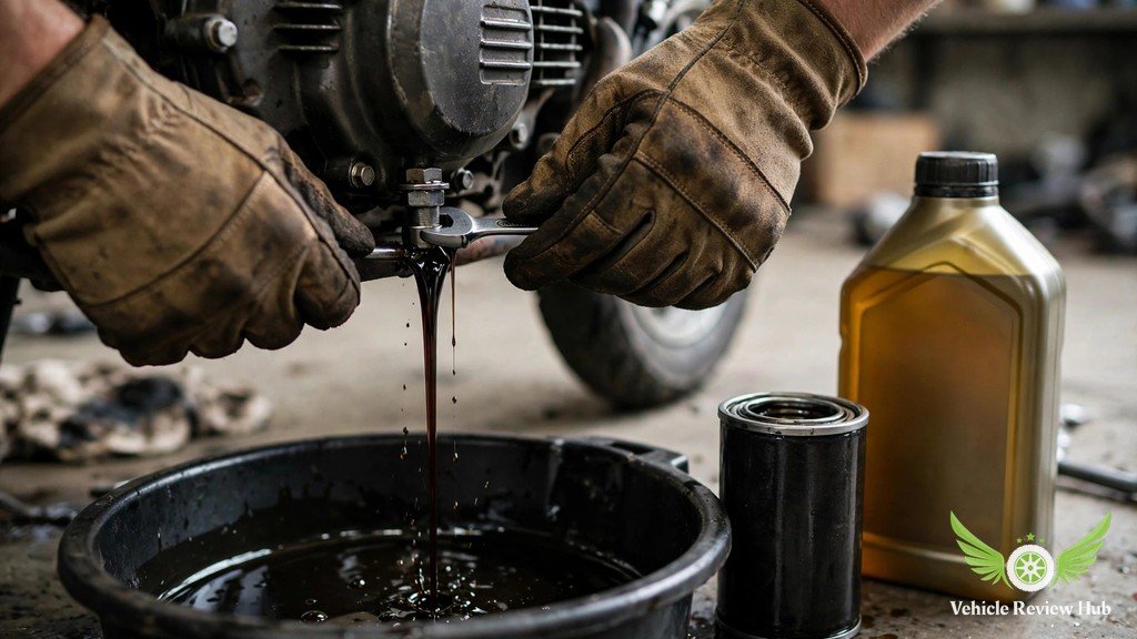 Yamaha YZF-R3 oil change maintenance